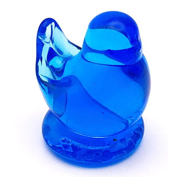 Bluebird of Happiness Leo Ward 1996 Blown Art Glass Blue Bird  Handcrafted - Picture 2 of 6